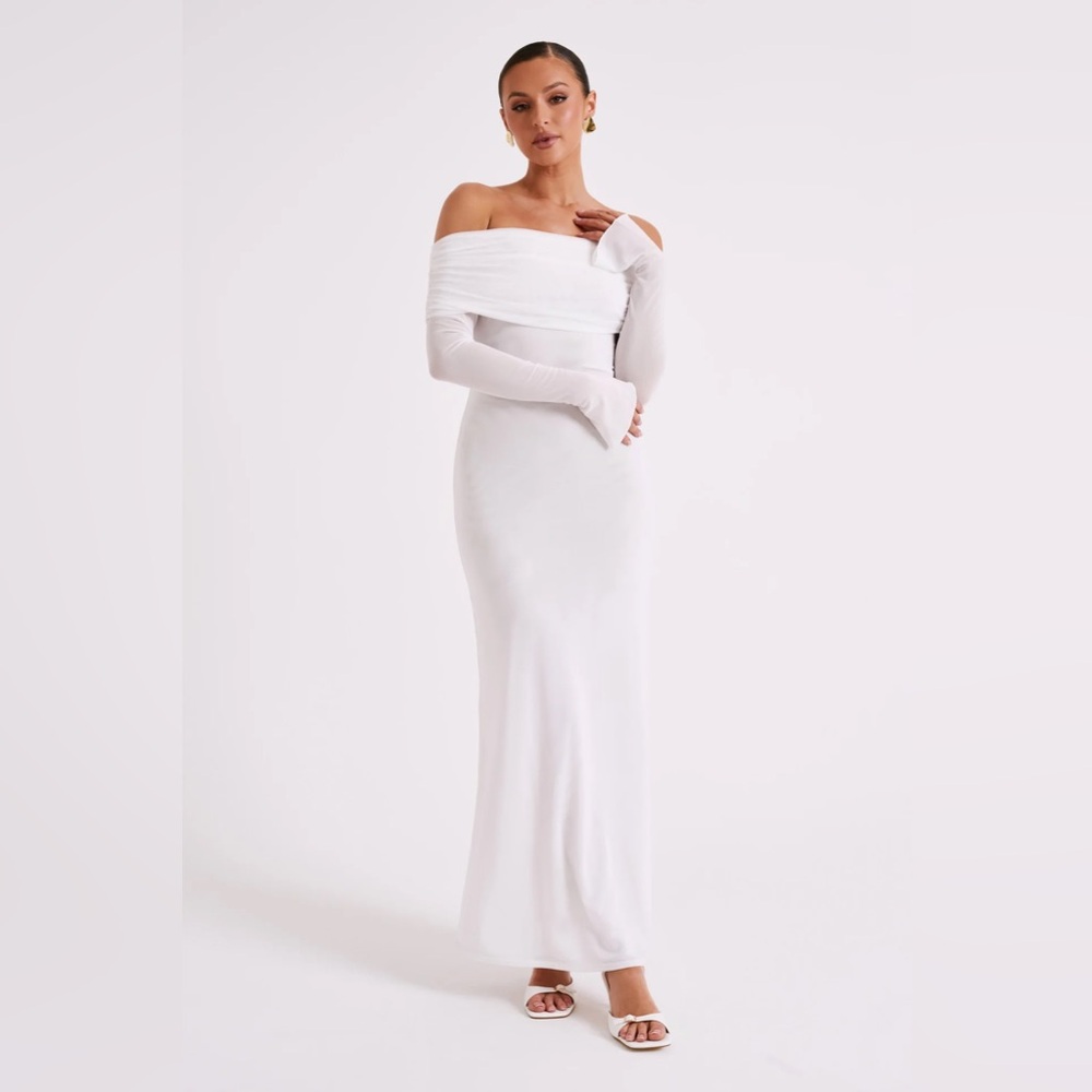 Meshki White Off-Shoulder Maxi Dress - Picture 6 of 12